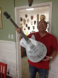 2013-11-27 - Habitat For Humanity Philippines support - signed guitar 1