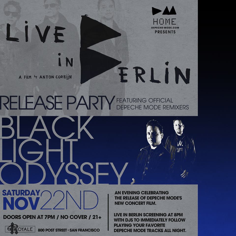 Live In Berlin: Black Light Odyssey flyer