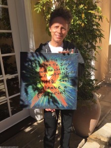 Martin Gore donates co-painted drawing to charity auction